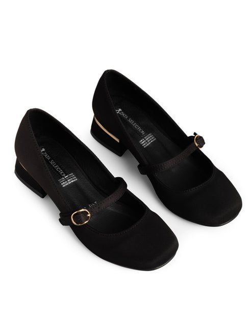 Zapatilla Negra Punta Redonda 2511
